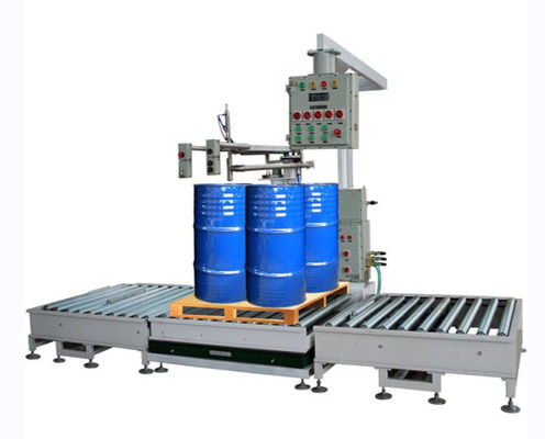 Качество  Auto 1000L Container IBC Filling Equipment Weighing With Roller Conveyor Фабрика